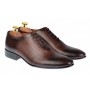 Pantofi barbati office, eleganti din piele naturala maro, 026M